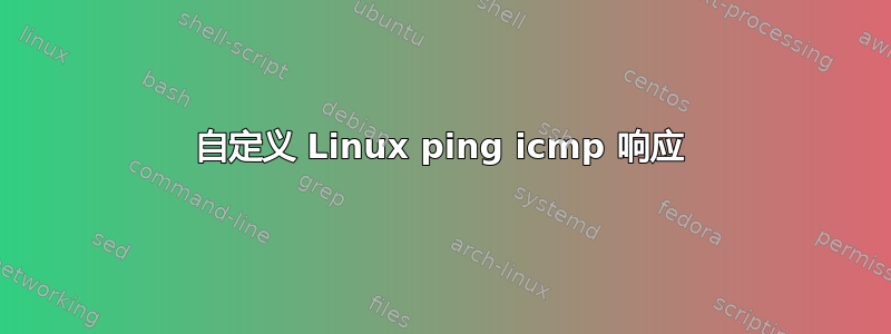 自定义 Linux ping icmp 响应