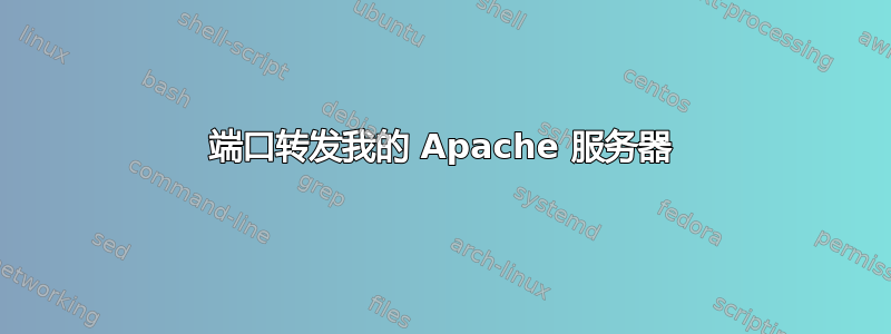 端口转发我的 Apache 服务器