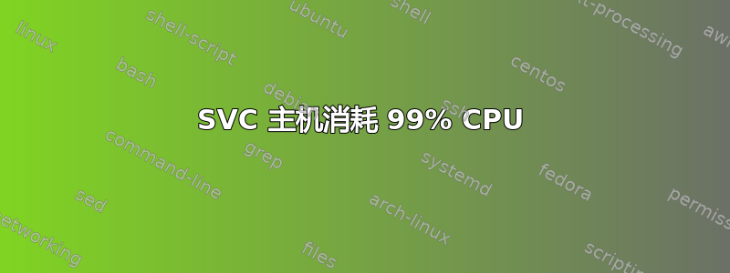 SVC 主机消耗 99% CPU