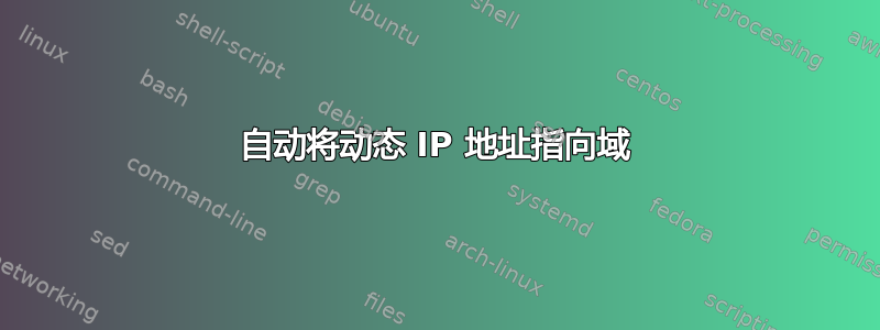 自动将动态 IP 地址指向域