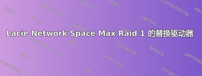 Lacie Network Space Max Raid 1 的替换驱动器