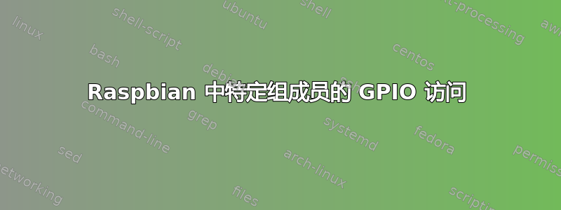 Raspbian 中特定组成员的 GPIO 访问