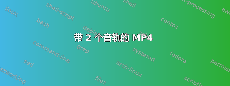 带 2 个音轨的 MP4