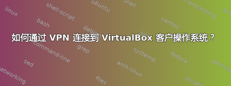 如何通过 VPN 连接到 VirtualBox 客户操作系统？