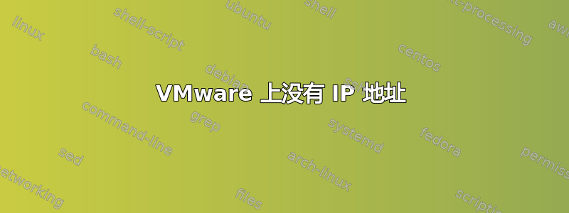 VMware 上没有 IP 地址