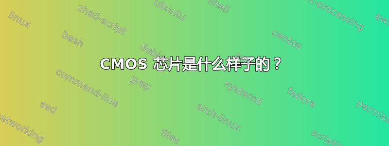 CMOS 芯片是什么样子的？