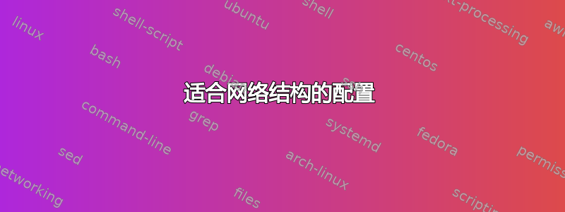 适合网络结构的配置