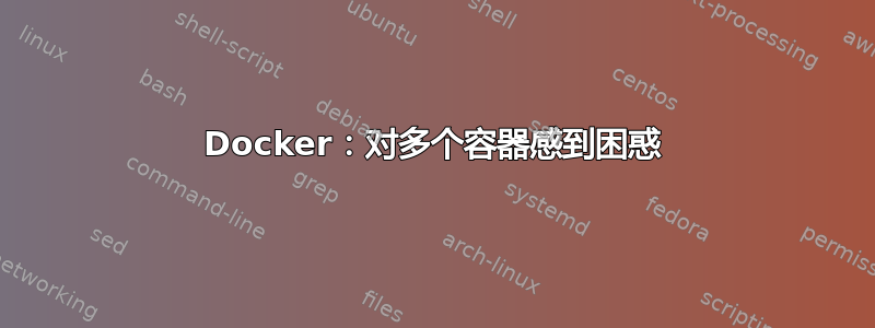 Docker：对多个容器感到困惑