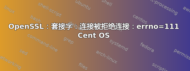 OpenSSL：套接字：连接被拒绝连接：errno=111 Cent OS