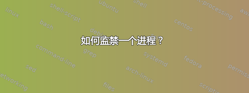 如何监禁一个进程？