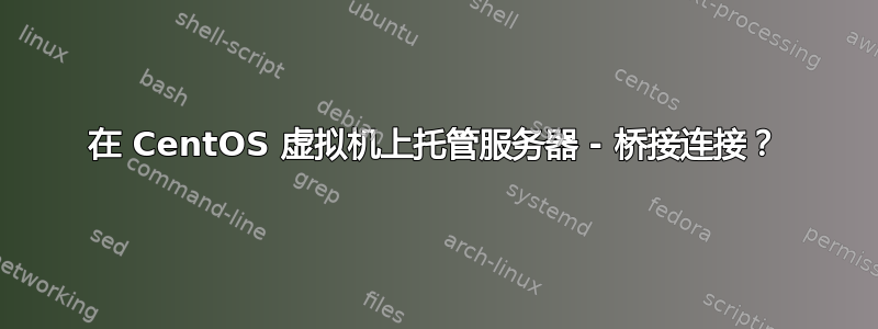 在 CentOS 虚拟机上托管服务器 - 桥接连接？