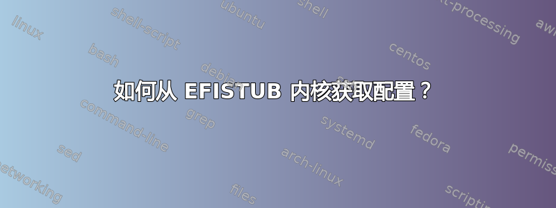 如何从 EFISTUB 内核获取配置？