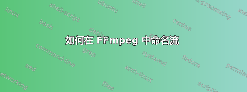 如何在 FFmpeg 中命名流