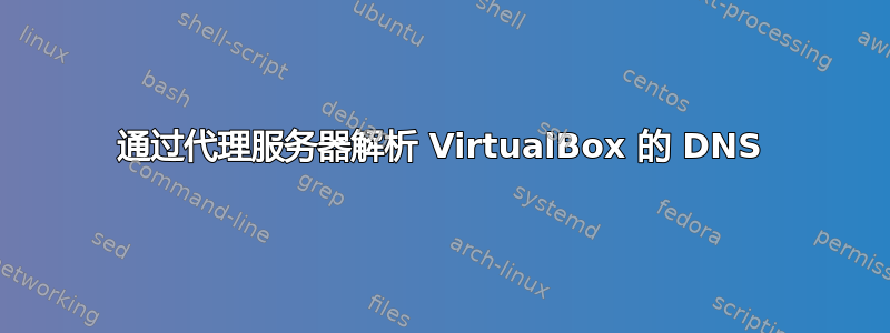 通过代理服务器解析 VirtualBox 的 DNS