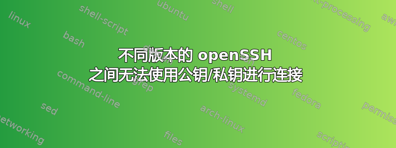 不同版本的 openSSH 之间无法使用公钥/私钥进行连接