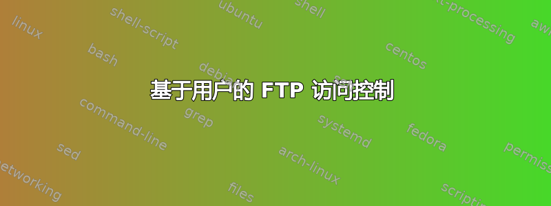 基于用户的 FTP 访问控制