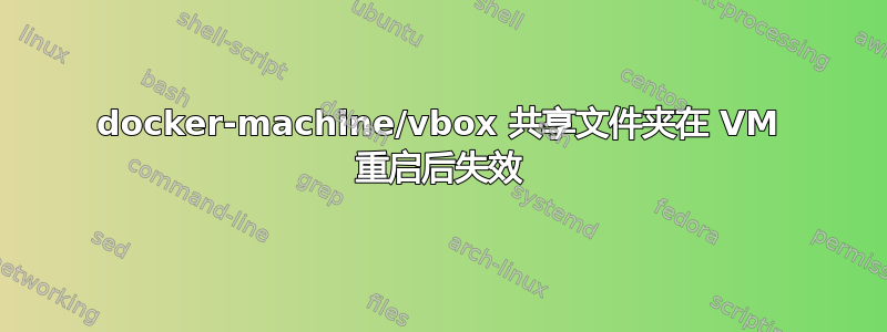 docker-machine/vbox 共享文件夹在 VM 重启后失效