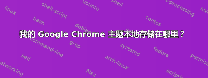 我的 Google Chrome 主题本地存储在哪里？