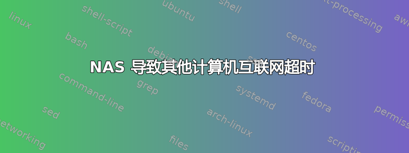 NAS 导致其他计算机互联网超时