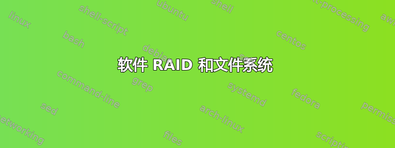 软件 RAID 和文件系统