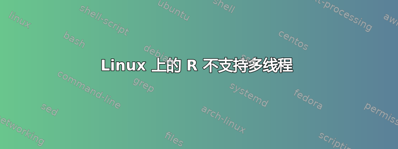 Linux 上的 R 不支持多线程