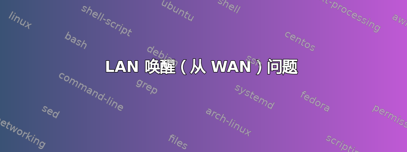 LAN 唤醒（从 WAN）问题