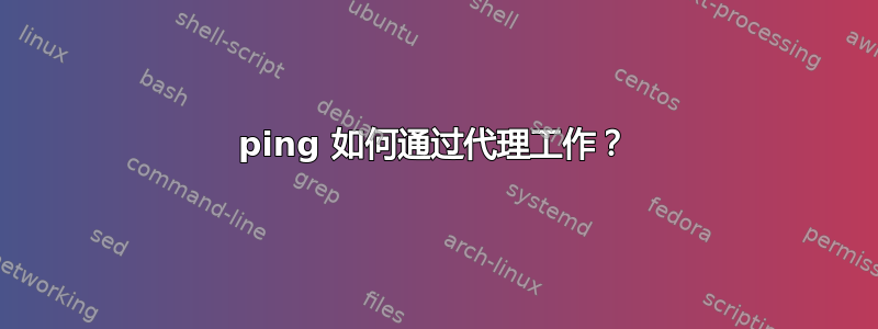 ping 如何通过代理工作？