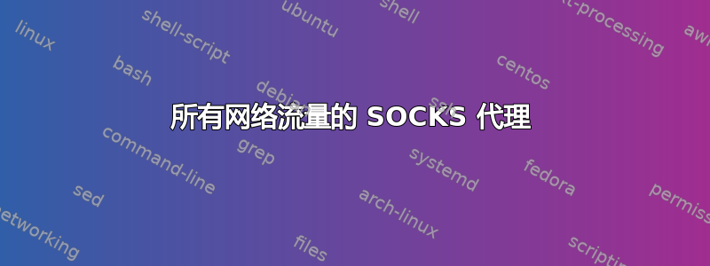 所有网络流量的 SOCKS 代理