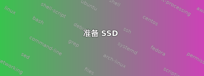 准备 SSD