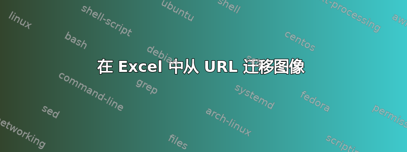 在 Excel 中从 URL 迁移图像