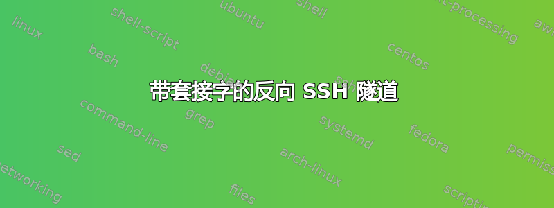 带套接字的反向 SSH 隧道