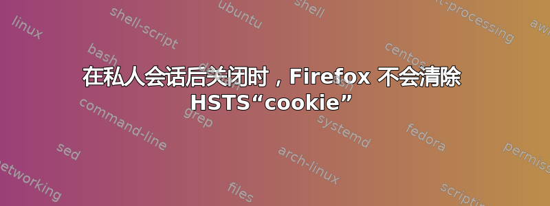 在私人会话后关闭时，Firefox 不会清除 HSTS“cookie”