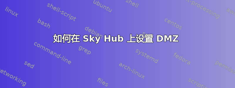 如何在 Sky Hub 上设置 DMZ