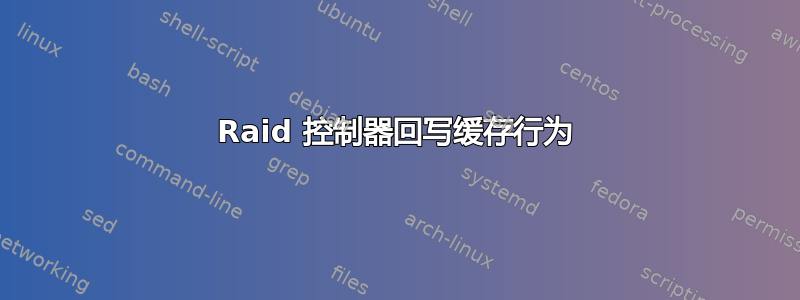 Raid 控制器回写缓存行为