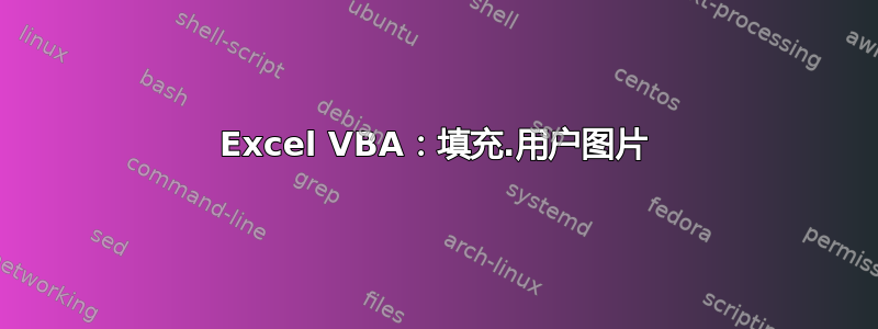 Excel VBA：填充.用户图片