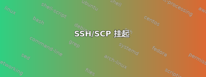 SSH/SCP 挂起