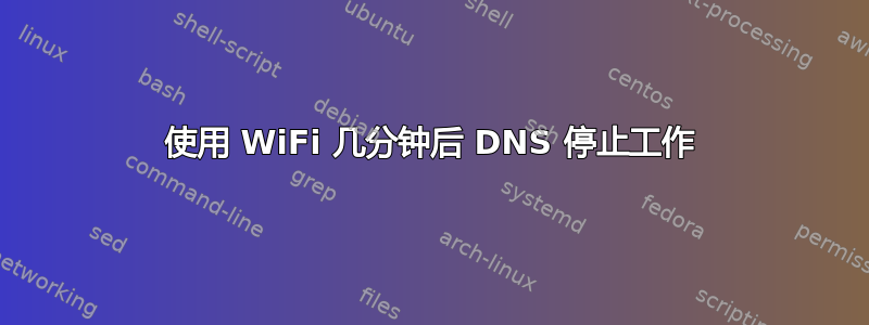 使用 WiFi 几分钟后 DNS 停止工作