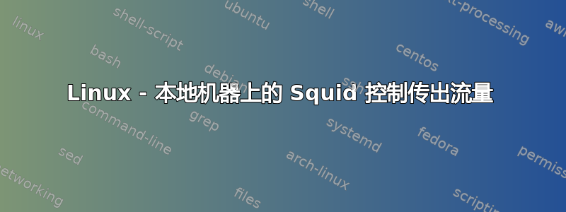 Linux - 本地机器上的 Squid 控制传出流量