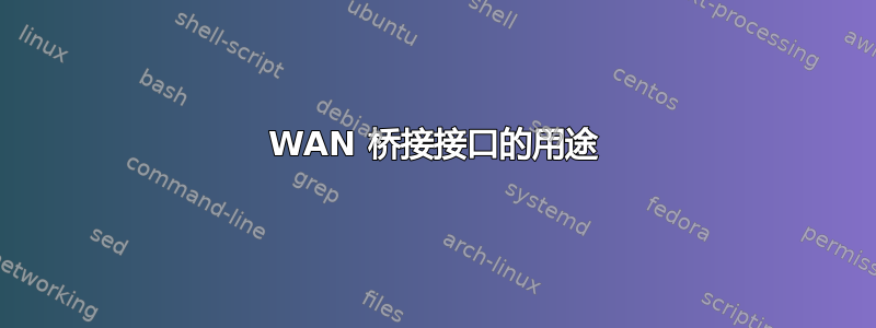 WAN 桥接接口的用途