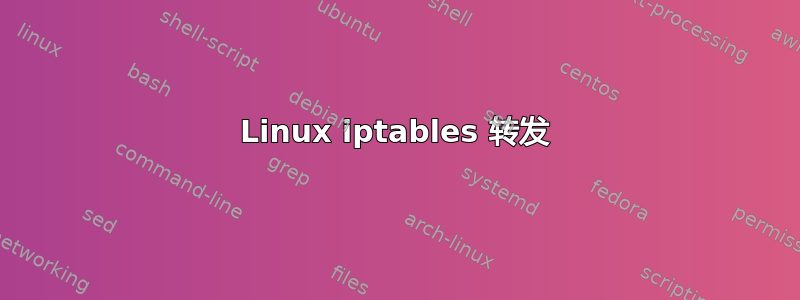 Linux iptables 转发