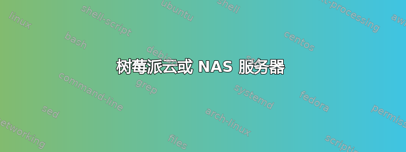 树莓派云或 NAS 服务器