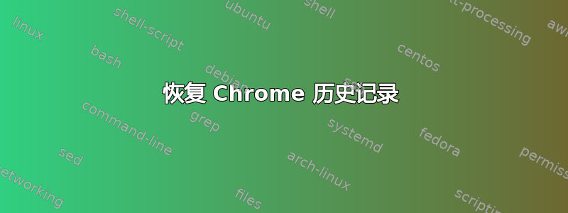 恢复 Chrome 历史记录