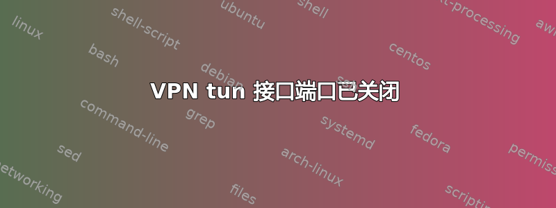 VPN tun 接口端口已关闭