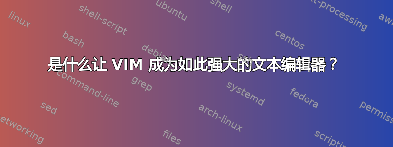 是什么让 VIM 成为如此强大的文本编辑器？