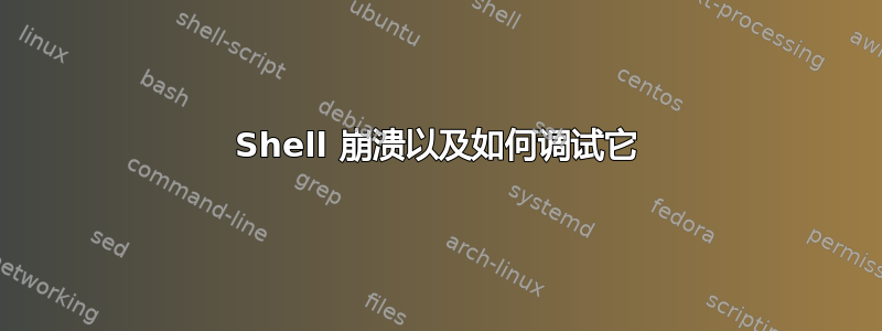 Shell 崩溃以及如何调试它