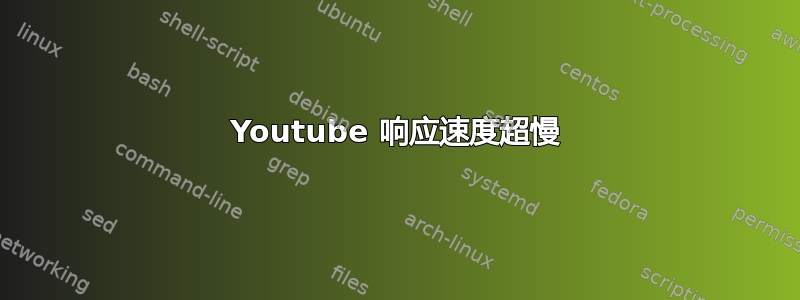 Youtube 响应速度超慢