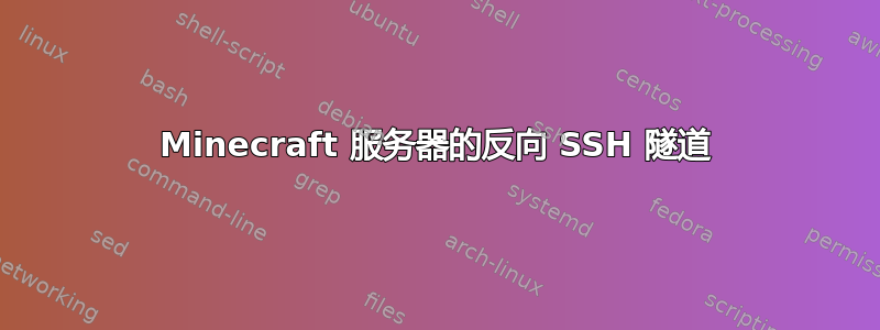 Minecraft 服务器的反向 SSH 隧道