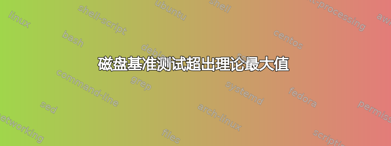 磁盘基准测试超出理论最大值