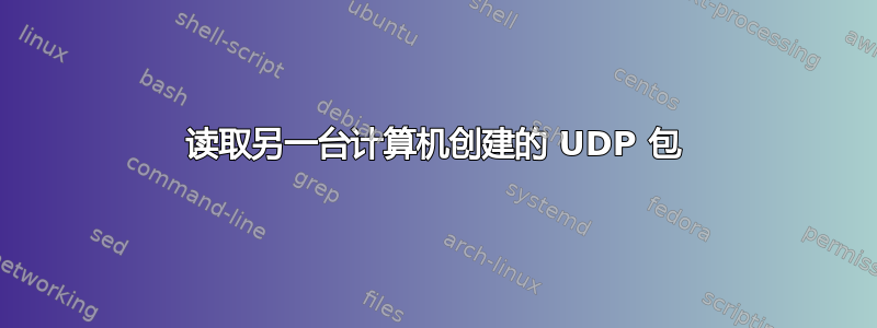 读取另一台计算机创建的 UDP 包