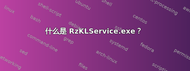 什么是 RzKLService.exe？